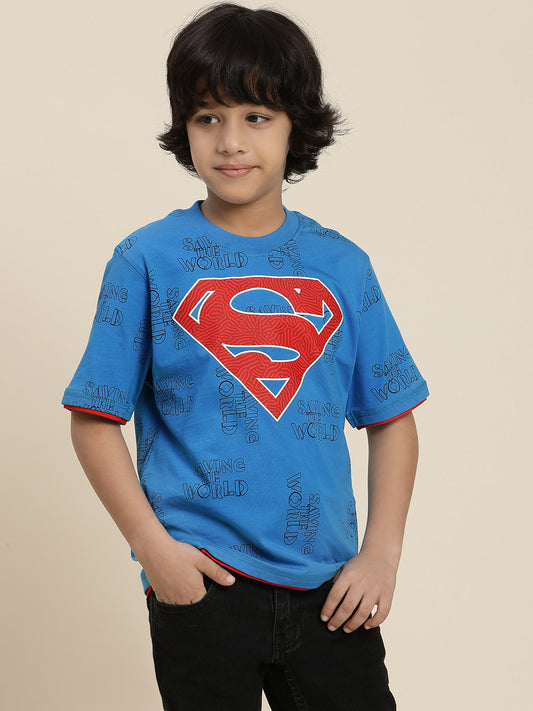 Superman Relaxed Fit Tshirt For Boys