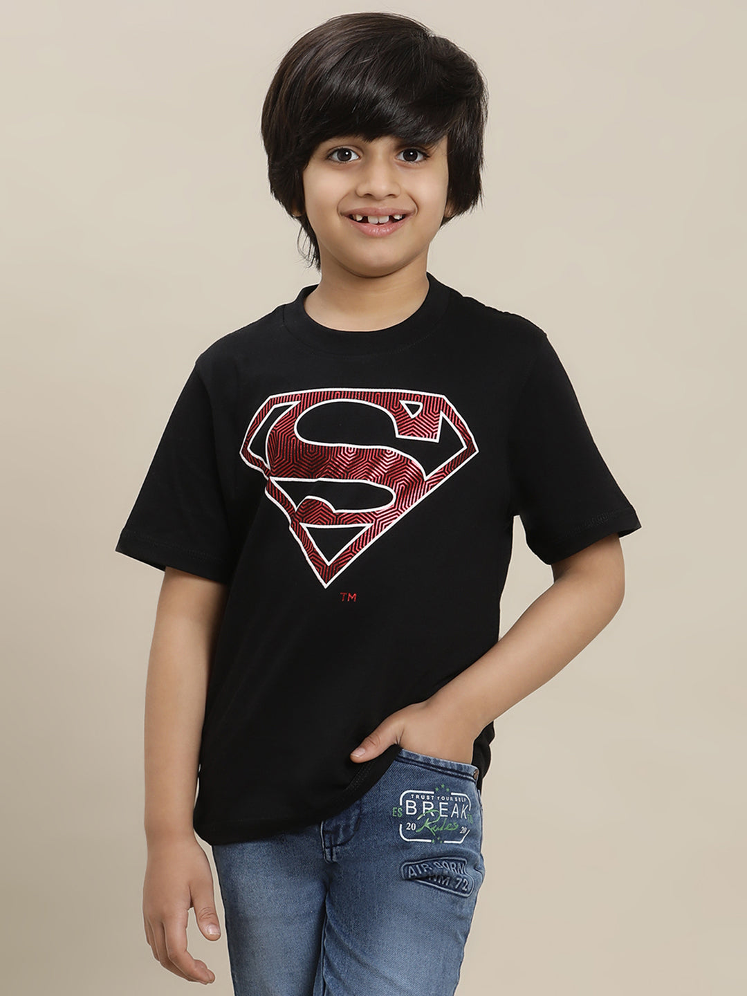 Superman Regular Fit Tshirt For Boys