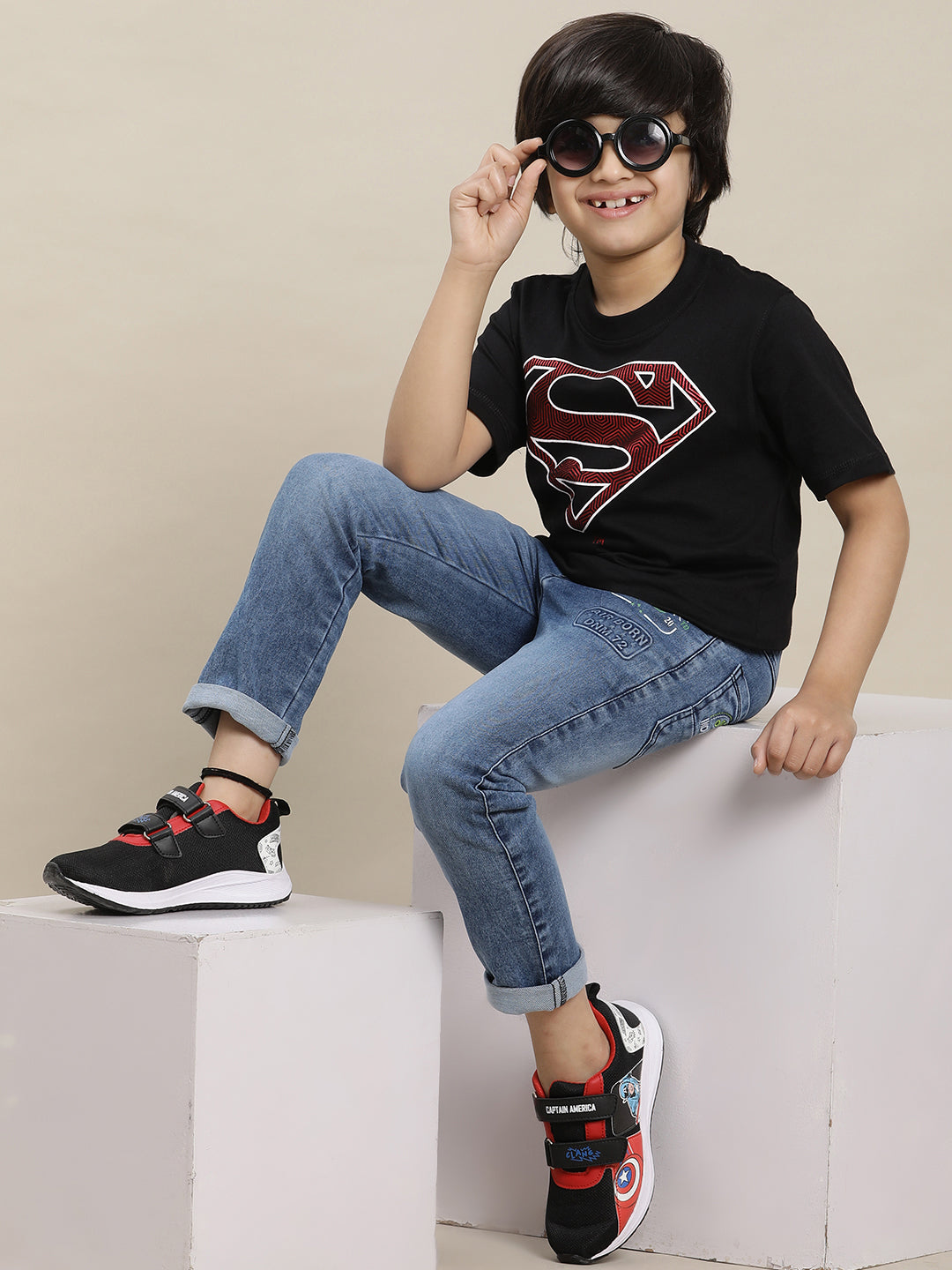 Superman Regular Fit Tshirt For Boys