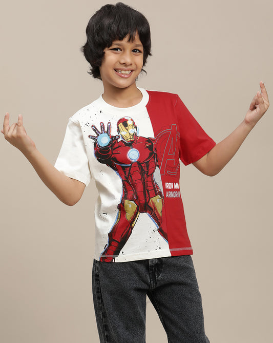 Iron Man Regular Fit Tshirt For Boys