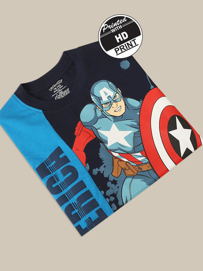 Captain America Regular Fit Tshirt For Boys