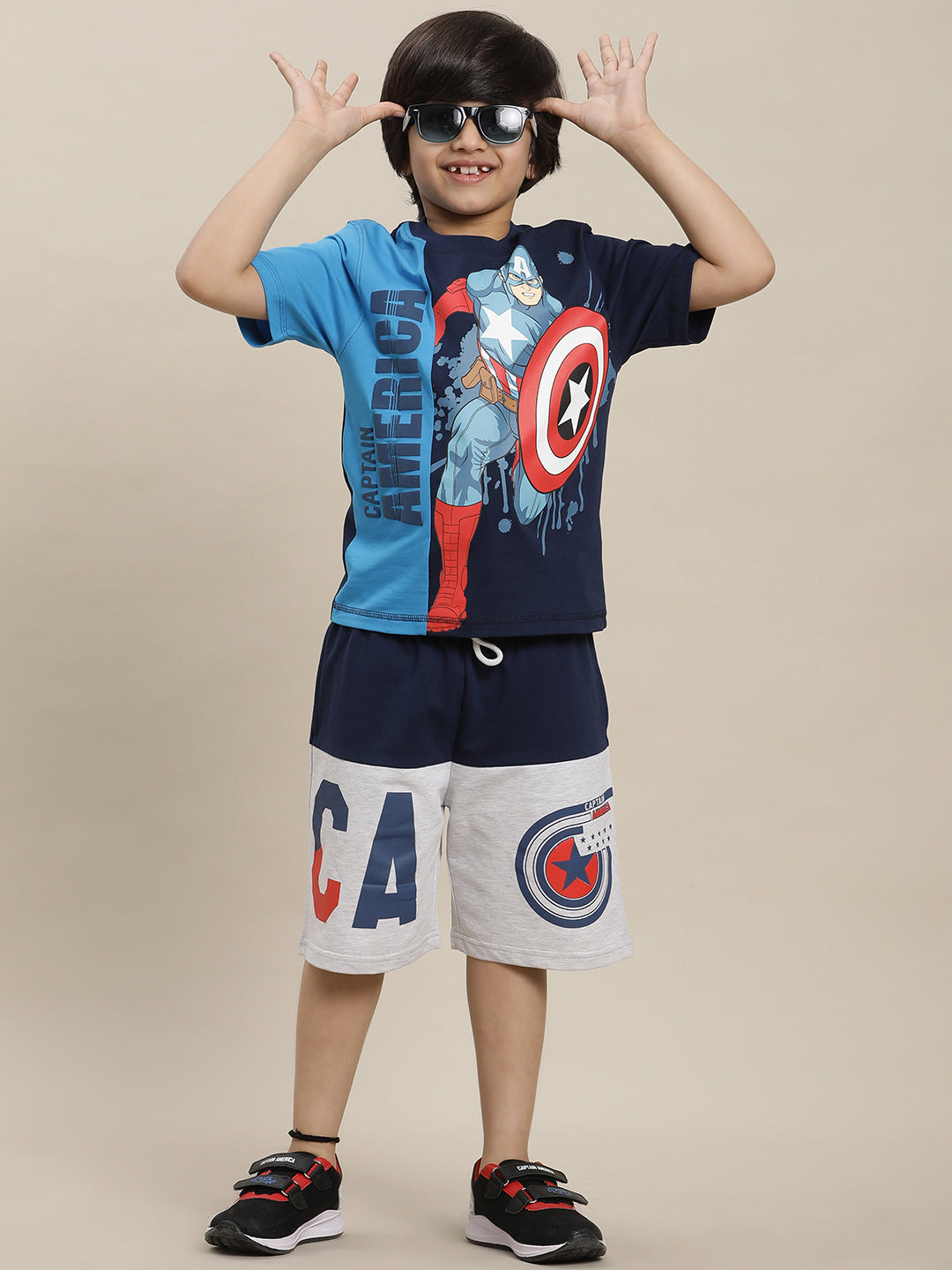 Captain America Regular Fit Tshirt For Boys