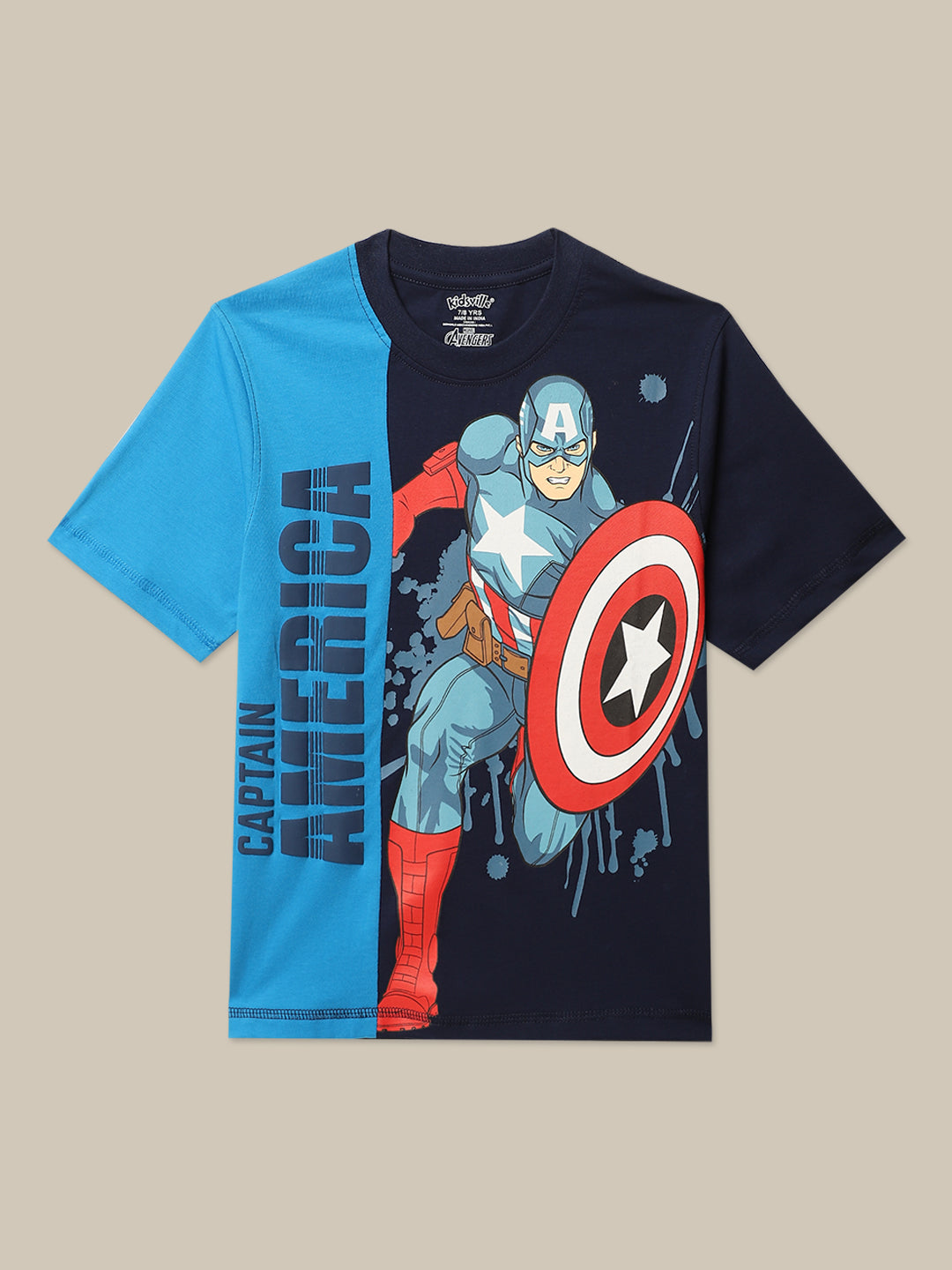 Captain America Regular Fit Tshirt For Boys