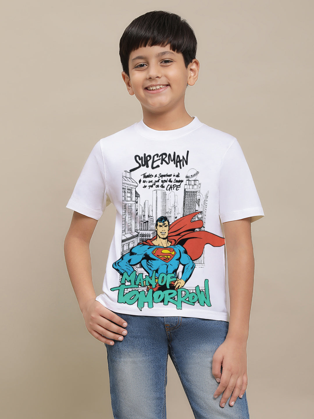 Superman Regular Fit Tshirt For Boys