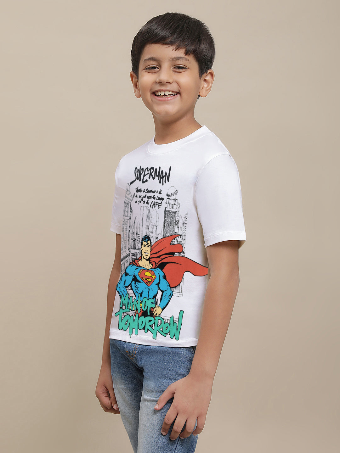 Superman Regular Fit Tshirt For Boys