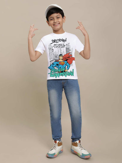 Superman Regular Fit Tshirt For Boys