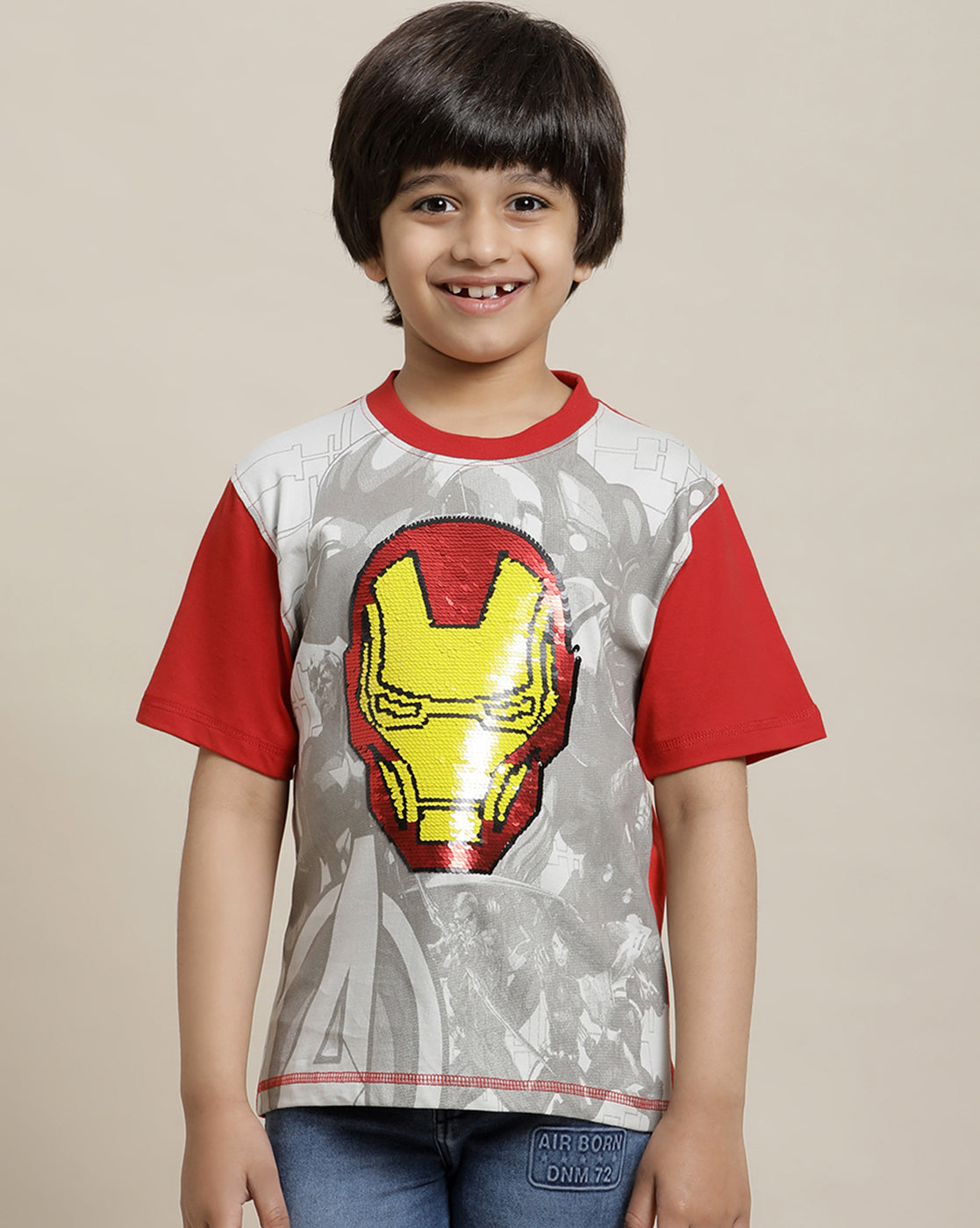 Iron Man Regular Fit Tshirt For Boys