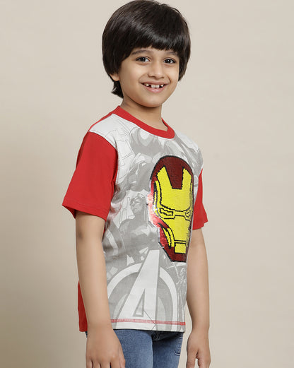 Iron Man Regular Fit Tshirt For Boys