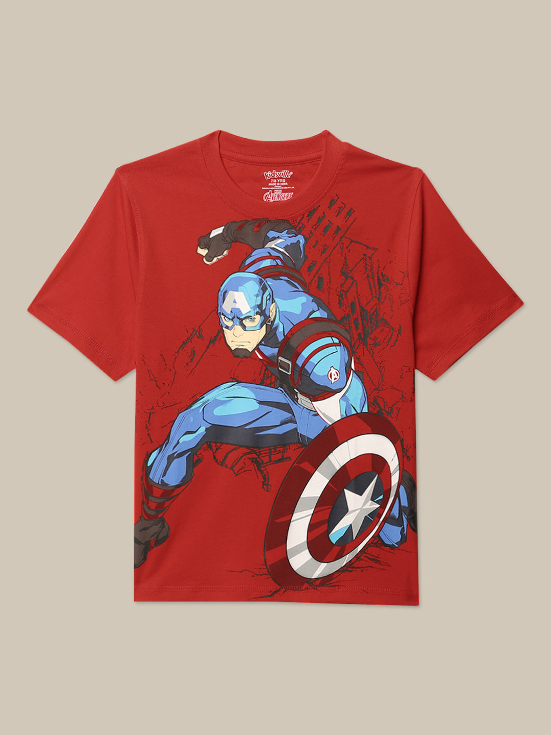 Captain America Regular Fit Tshirt For Boys