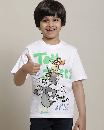 Tom & Jerry Regular Fit Tshirt For Boys