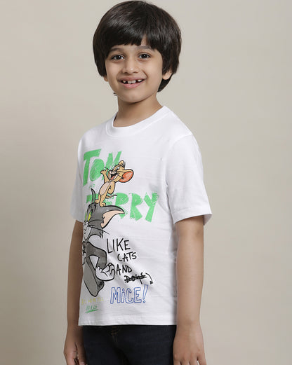 Tom & Jerry Regular Fit Tshirt For Boys