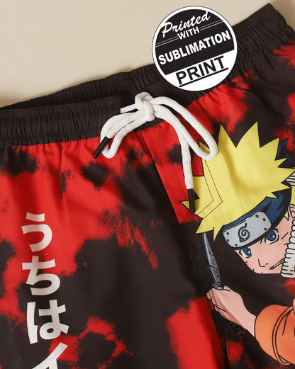 Naruto Regular Fit Shorts For Boys