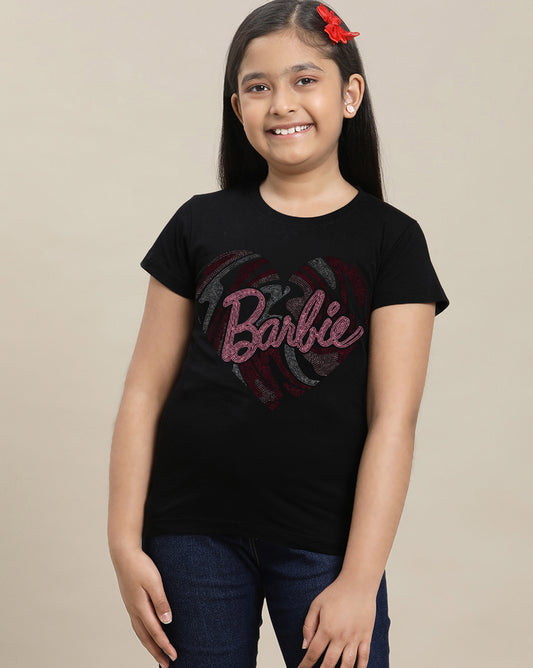 Barbie Printed Tshirt For Girls