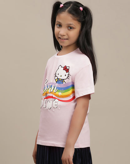 Hello Kitty Relaxed Fit Tshirt For Girls