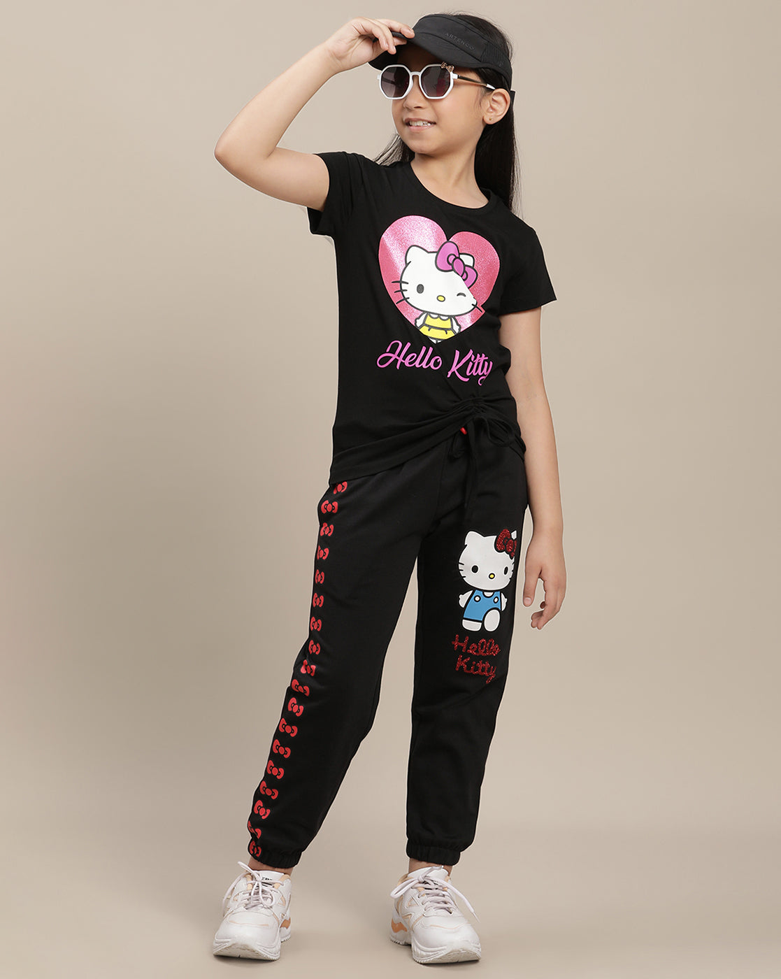 Hello Kitty Regular Fit Tshirt For Girls