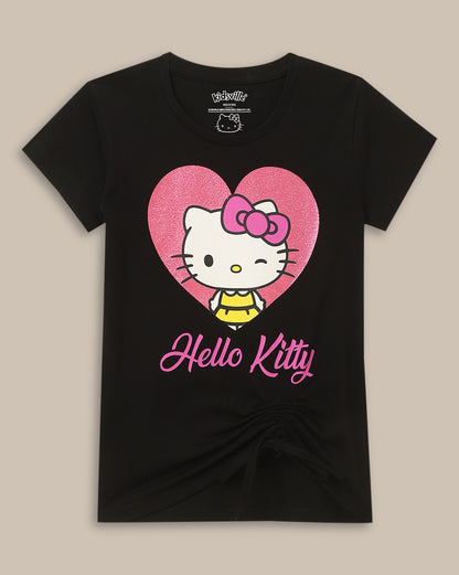 Hello Kitty Regular Fit Tshirt For Girls