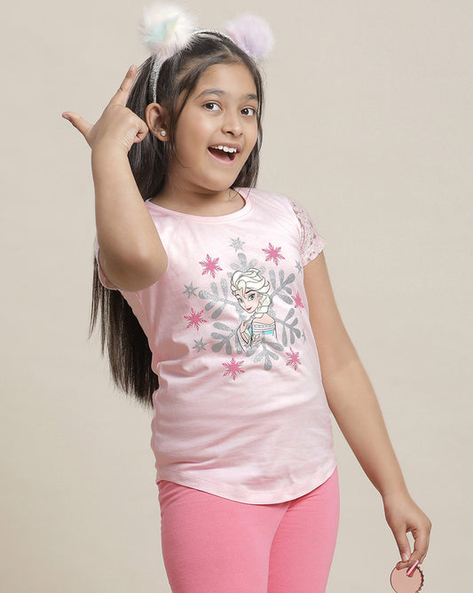 Frozen Regular Fit Tshirt For Girls