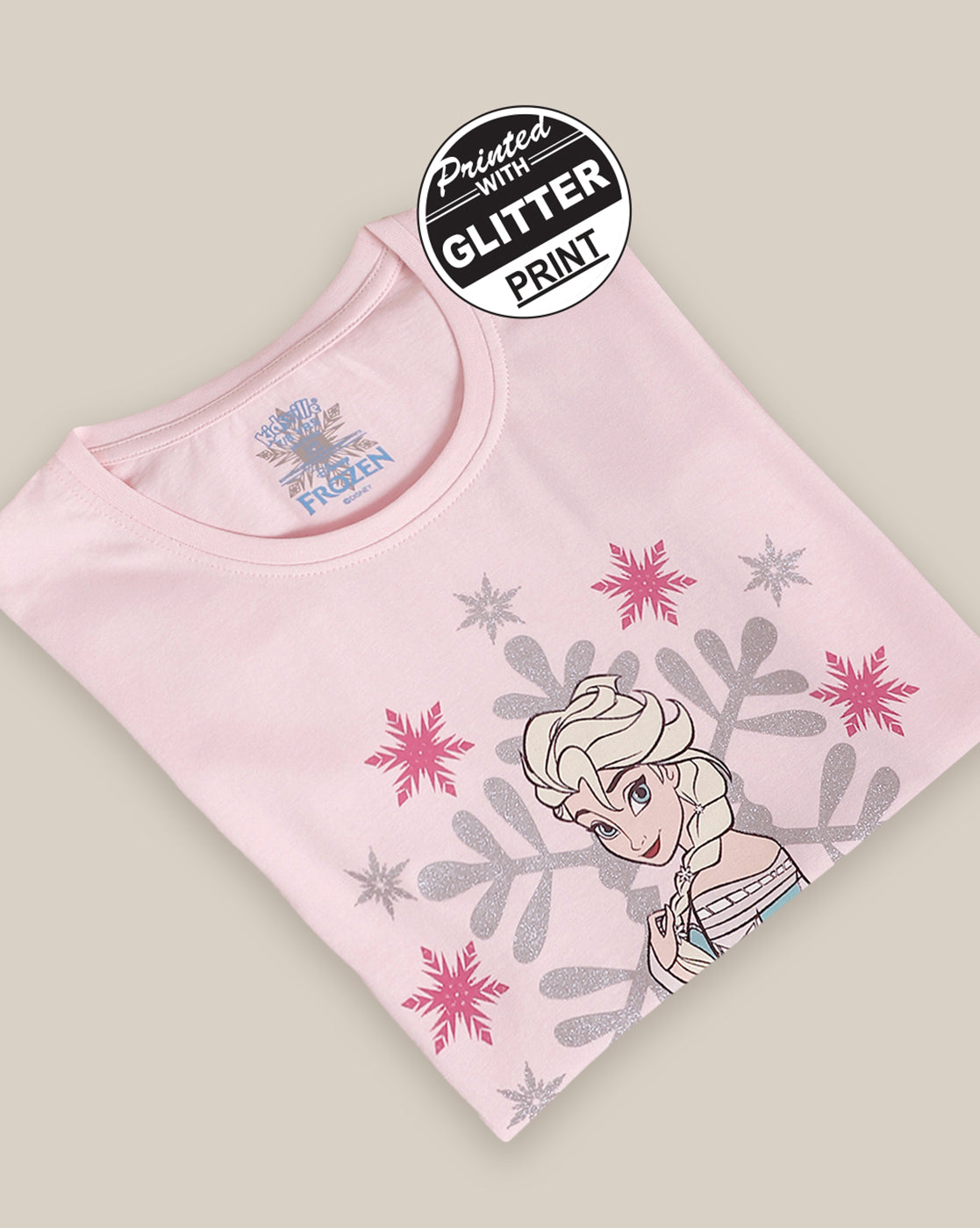 Frozen Regular Fit Tshirt For Girls