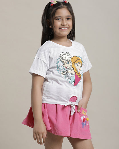 Frozen Regular Fit Tshirt For Girls