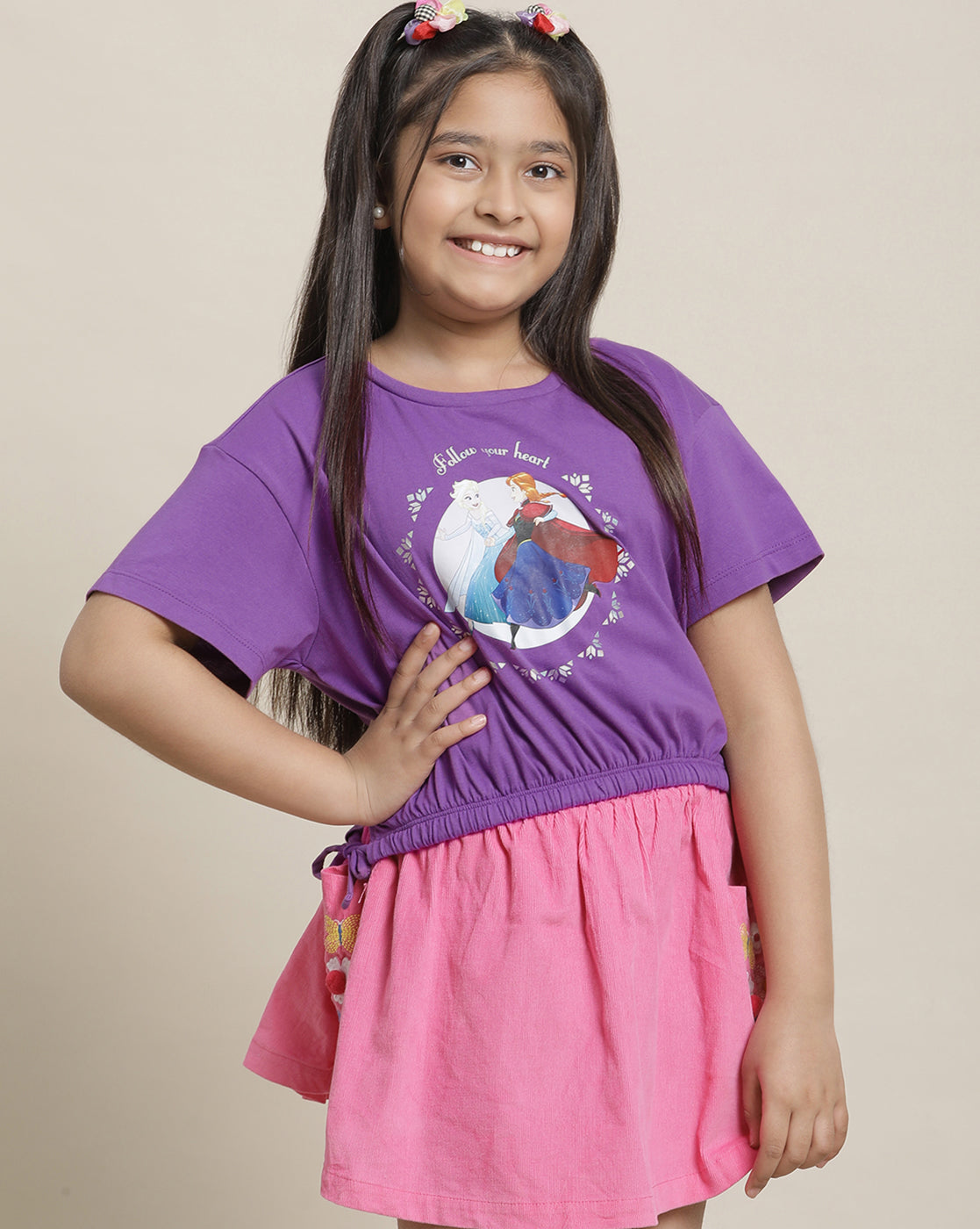 Frozen Boxy Fit Tshirt For Girls