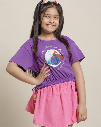 Frozen Boxy Fit Tshirt For Girls