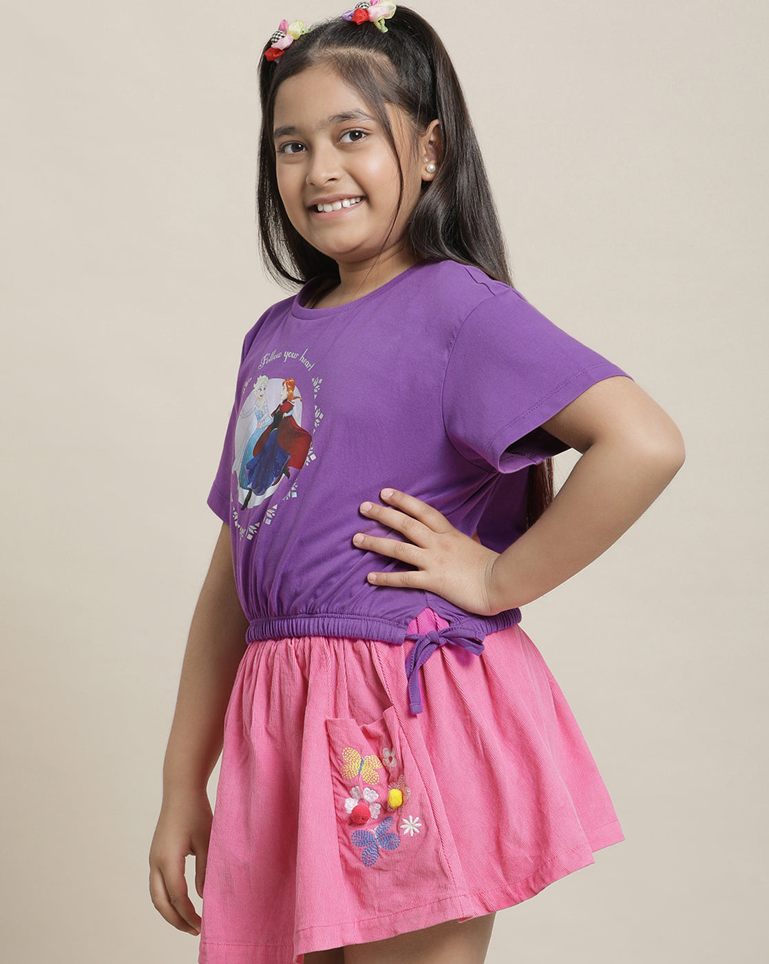 Frozen Boxy Fit Tshirt For Girls