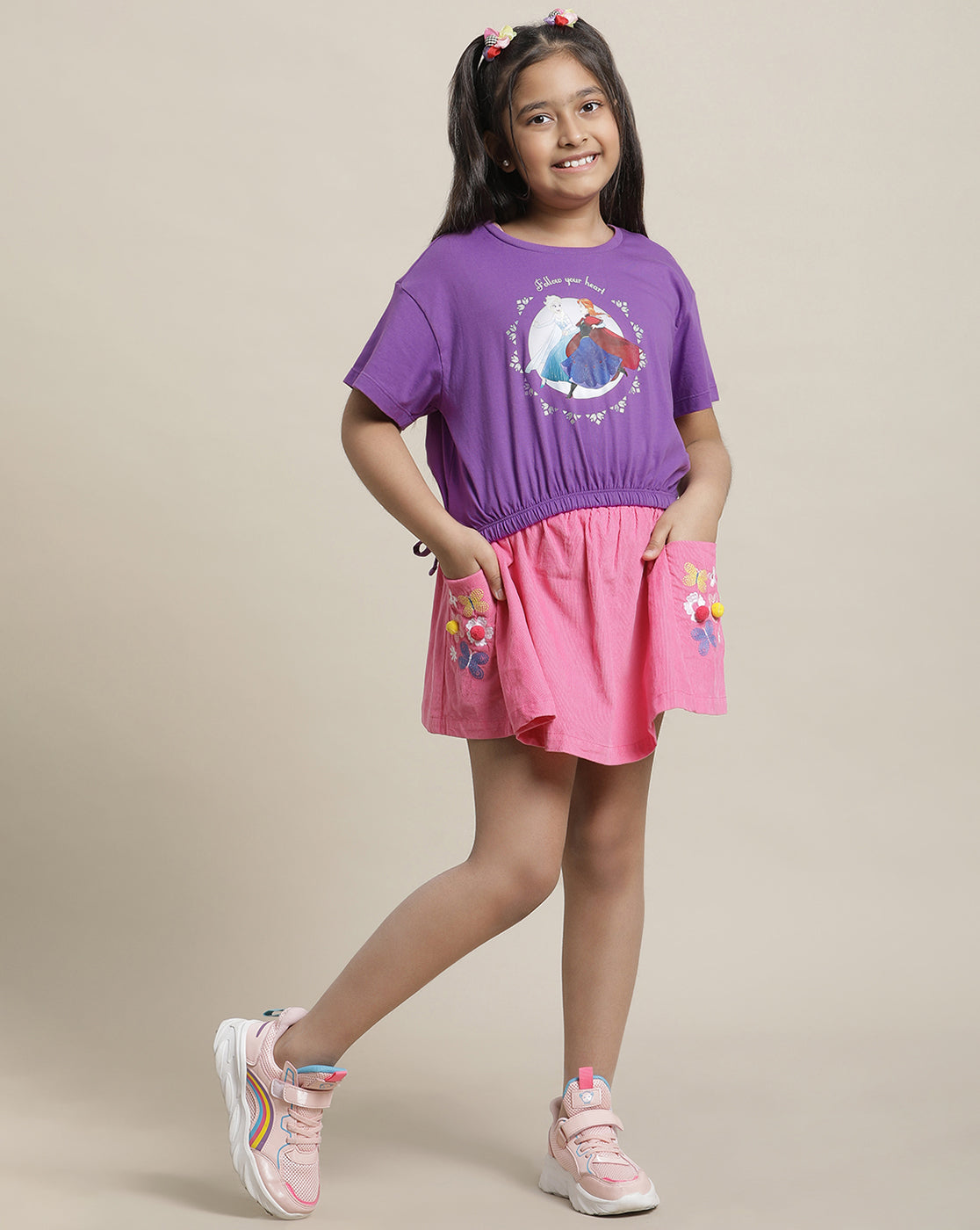 Frozen Boxy Fit Tshirt For Girls