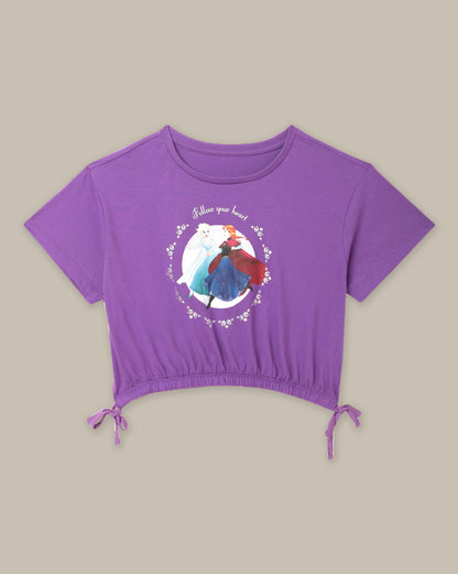 Frozen Boxy Fit Tshirt For Girls