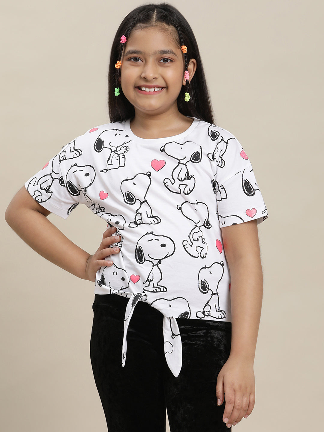 Peanuts Boxy Fit Tshirt For Girls