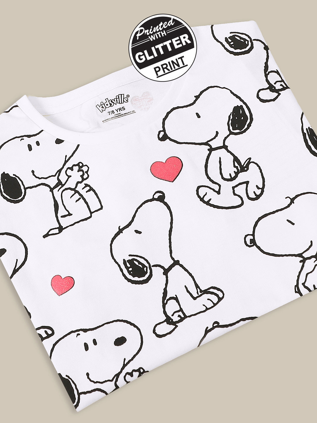 Peanuts Boxy Fit Tshirt For Girls