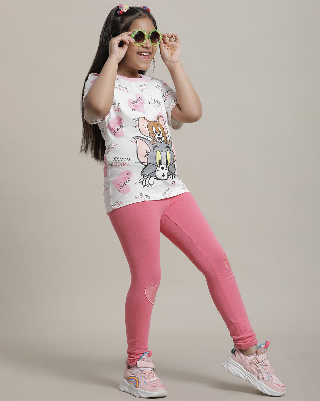 Tom & Jerry Relaxed Fit Tshirt For Girls