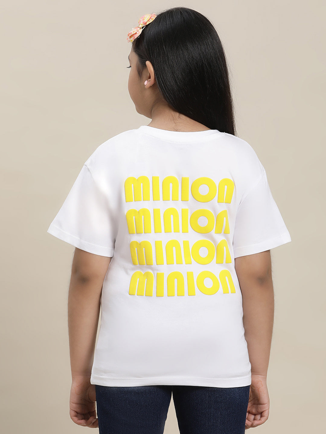 Minions Regular Fit Tshirt For Girls