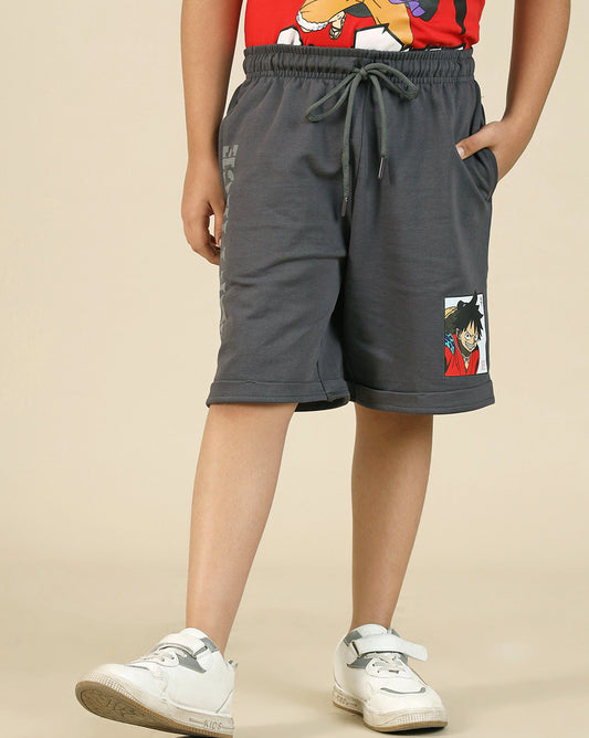 One Piece Printed Shorts For Boys