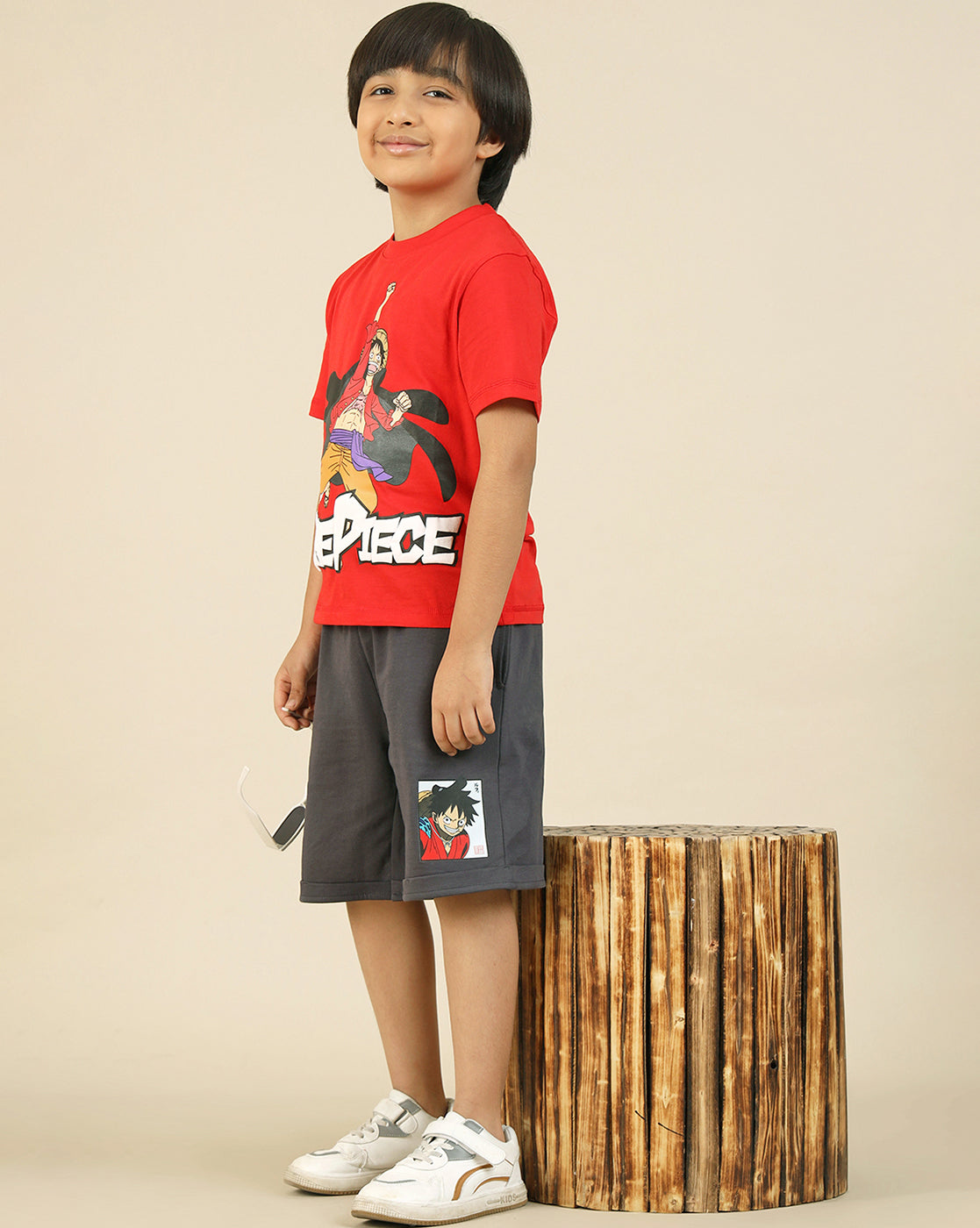 One Piece Printed Shorts For Boys