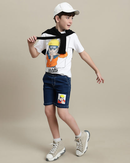 Naruto Denim Shorts For Boys