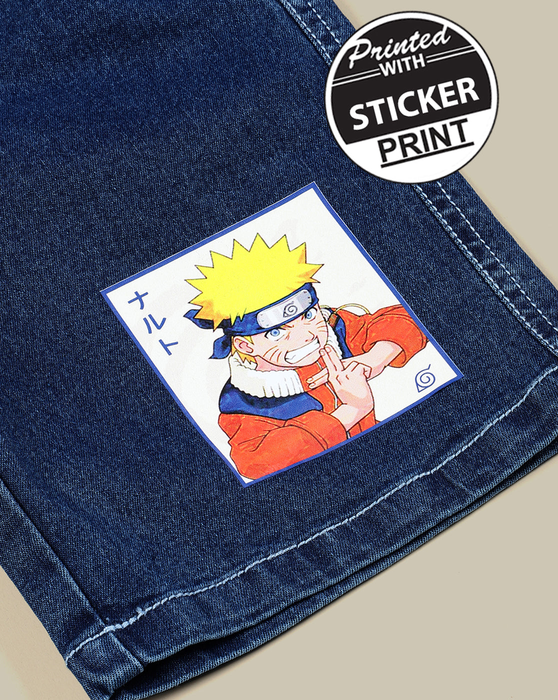 Naruto Denim Shorts For Boys