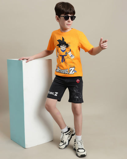 Dragon Ball Z Denim Shorts For Boys