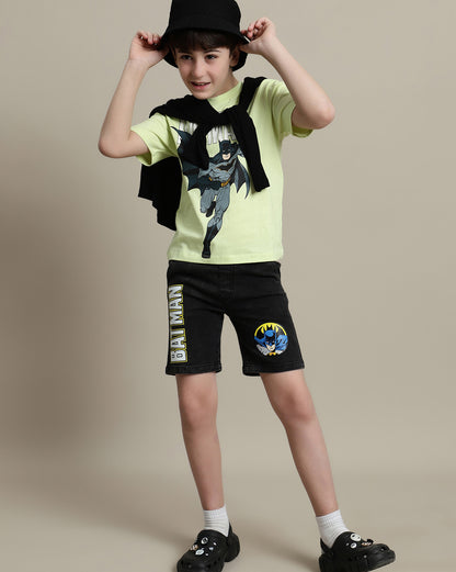 Batman Denim Shorts For Boys