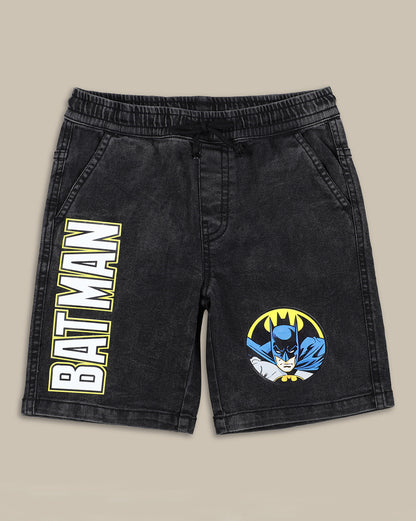 Batman Denim Shorts For Boys