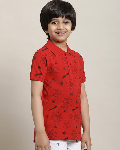 Spiderman Regular Fit Tshirt For Boys