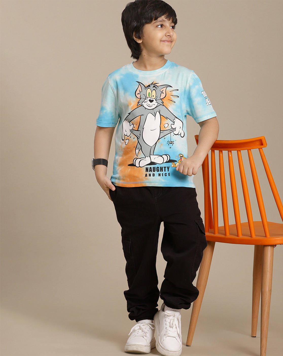 Tom & Jerry Printed Regular Fit Tshirt For Boys