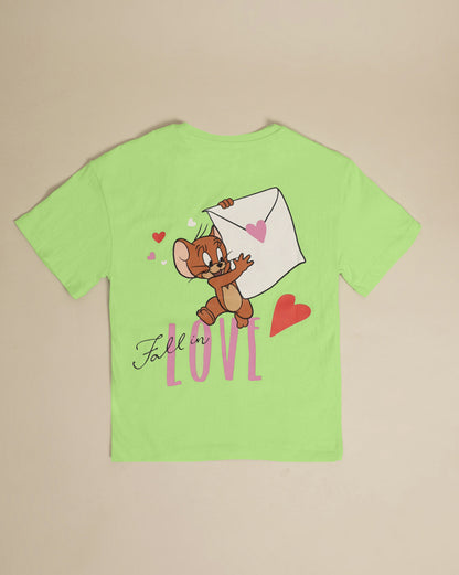 Tom & Jerry Printed Relaxed Fit Tshirt For Girls