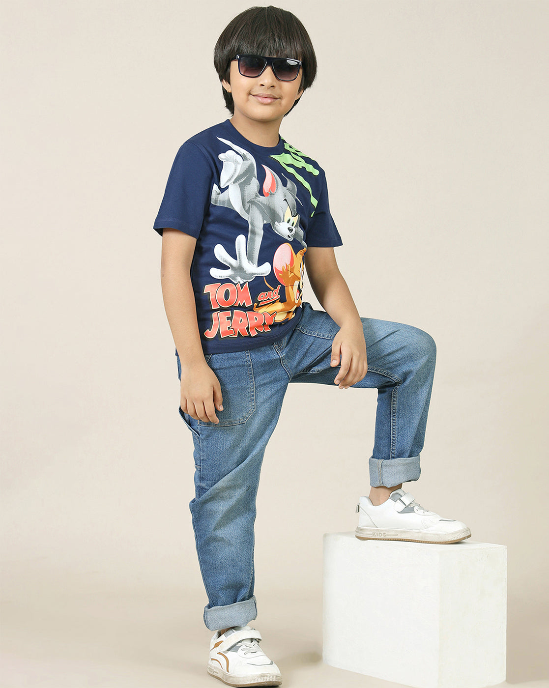 Tom & Jerry Printed Regular Fit Tshirt For Boys