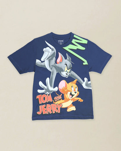 Tom & Jerry Printed Regular Fit Tshirt For Boys